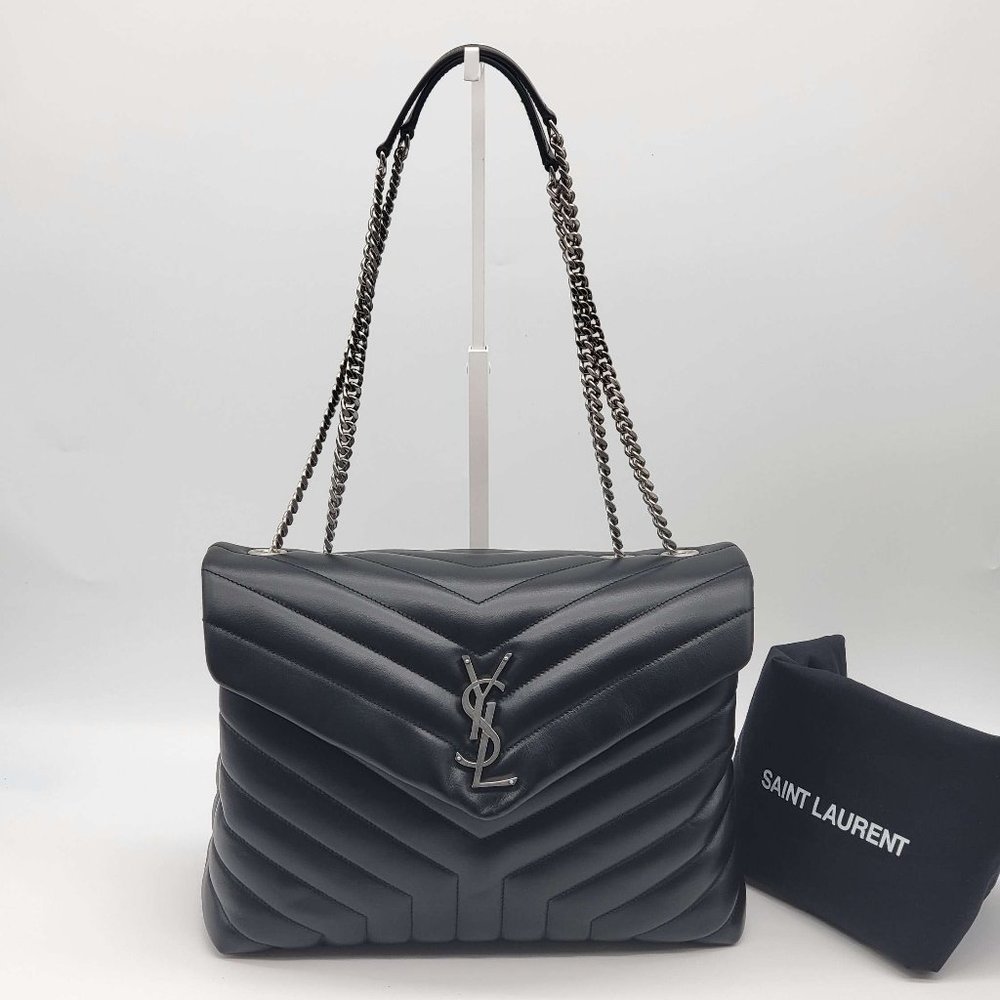 100% Authentic Yves Saint Laurent YSL LouLou Medium Matelasse Shoulder Bag - Picture 2 of 16
